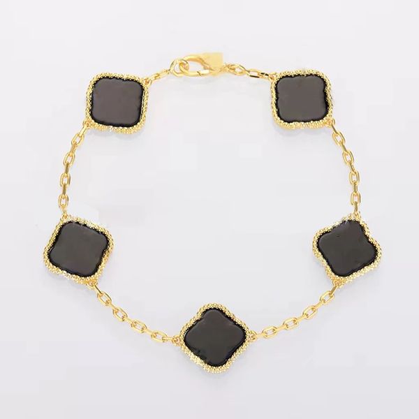 2023 clover bracelet bracelets designer for women gold bracelet five-flowered single flower double-sided gold penplated 18k chain luxury bra, Golden;silver
2023 clover bracelet bracelets designer for women gold bracelet five-flowered single flower double-sided gold penplated 18k chain luxury bra, Golden;silver