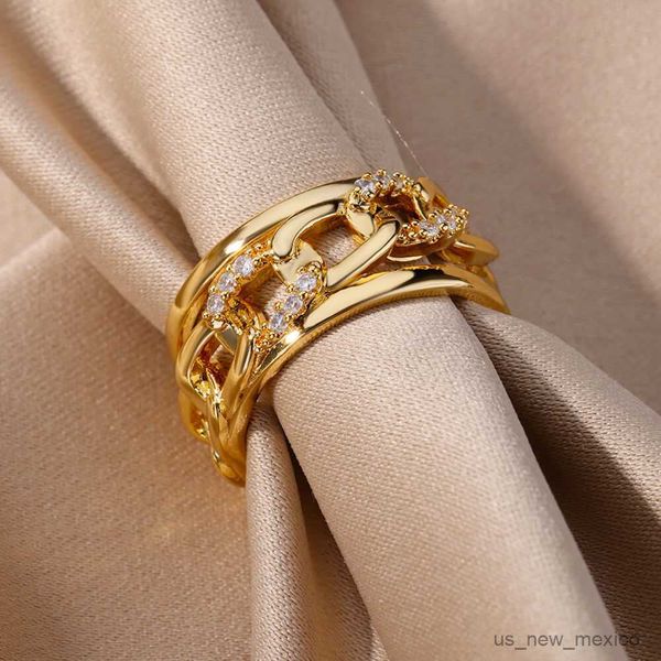 band rings zircon chain rings for women opening adjustable stainless steel ring 2023 trend fashion wedding jewerly r230719, Silver
band rings zircon chain rings for women opening adjustable stainless steel ring 2023 trend fashion wedding jewerly r230719, Silver