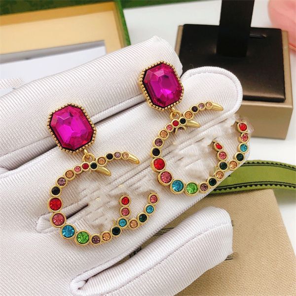 double letter g brand stud earrings colorful diamond brass material ggity big hoop earring women's wedding party designer jewelry 34834, Golden;silver
double letter g brand stud earrings colorful diamond brass material ggity big hoop earring women's wedding party designer jewelry 34834, Golden;silver