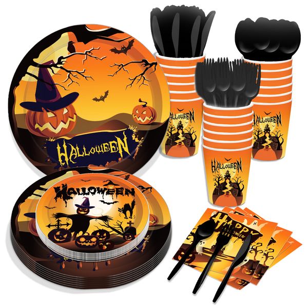 halloween pumpkin paper plates party plates and napkins birthday party supplie set party dinnerware serves 8 guests for plates, napkins, cup
halloween pumpkin paper plates party plates and napkins birthday party supplie set party dinnerware serves 8 guests for plates, napkins, cup