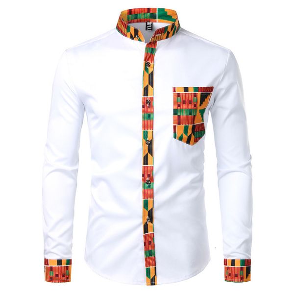 women's two piece pants african clothing men's shirt standing neck digital printing long sleeve flower cardigan 230718, White
women's two piece pants african clothing men's shirt standing neck digital printing long sleeve flower cardigan 230718, White