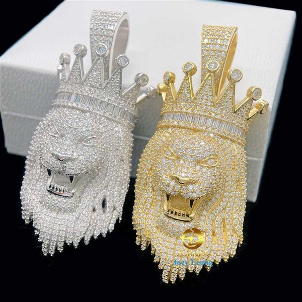 individual style silver 925 vvs moissanite diamond hip hop jewelry iced out lion pendant necklace
individual style silver 925 vvs moissanite diamond hip hop jewelry iced out lion pendant necklace