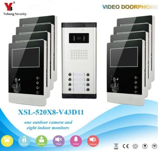 yobang security 43quot video door entry intercom system for 8 floor apartment building doorbell phone interphone phones3637618
yobang security 43quot video door entry intercom system for 8 floor apartment building doorbell phone interphone phones3637618