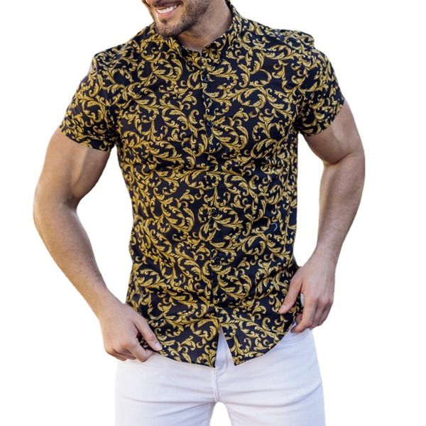 european american men's casual shirts summer new lapel print man's short sleeved hawaiian flower shirt fashion shirt men's cl, White;black
european american men's casual shirts summer new lapel print man's short sleeved hawaiian flower shirt fashion shirt men's cl, White;black