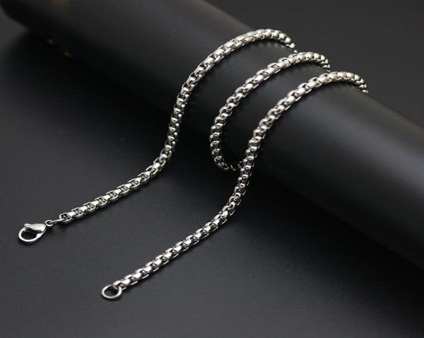 10pcs 3mm stainless steel box necklace chain for women men locket pendant6892399, Silver
10pcs 3mm stainless steel box necklace chain for women men locket pendant6892399, Silver
