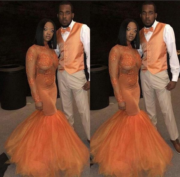 african dust orange 2019 mermaid prom dresses long sleeves lace applique beading tull illusion high neck formal evening dress part4418711, Black
african dust orange 2019 mermaid prom dresses long sleeves lace applique beading tull illusion high neck formal evening dress part4418711, Black