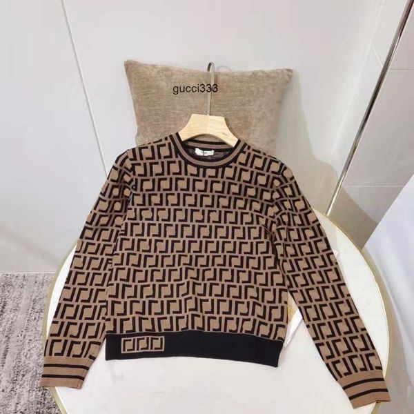letter f full high-quality fendyly designer sweater women's knits ff round luxury neck retro long-sleeved fashion of, White
letter f full high-quality fendyly designer sweater women's knits ff round luxury neck retro long-sleeved fashion of, White