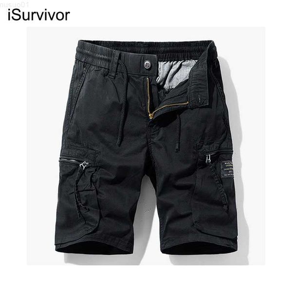 men's shorts isurvivor 2022 summer new style solid color micro-elastic casual shorts slim youth trend thin multi-pocket overalls l23071, White;black
men's shorts isurvivor 2022 summer new style solid color micro-elastic casual shorts slim youth trend thin multi-pocket overalls l23071, White;black