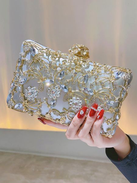 evening bags hollow water diamond evening bag elegant box clutch wallet women's handbag party ball wedding 230718
evening bags hollow water diamond evening bag elegant box clutch wallet women's handbag party ball wedding 230718
