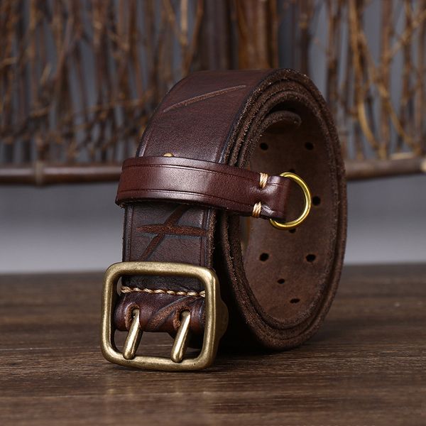neck ties 38cm luxury thick cowhid genuine leather men belt double copper buckle ceinture jeans trouser for 230718, Blue;purple
neck ties 38cm luxury thick cowhid genuine leather men belt double copper buckle ceinture jeans trouser for 230718, Blue;purple