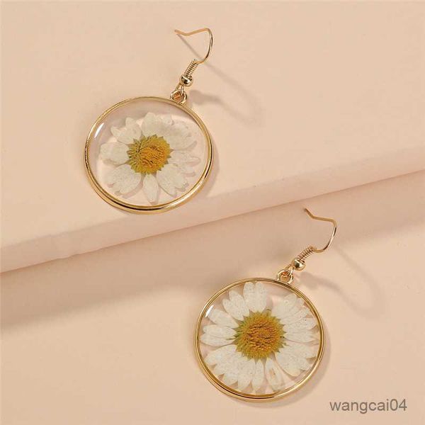 charm fashion transparent dried flower elegant earrings for women resin daisy drop earring bohemian geometric gold color jewelry gift r23071, Golden
charm fashion transparent dried flower elegant earrings for women resin daisy drop earring bohemian geometric gold color jewelry gift r23071, Golden
