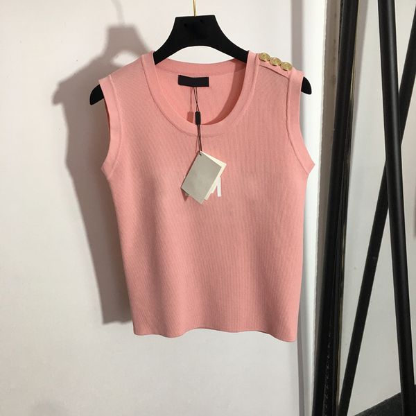 brand knit t shirt gold button designer tees womens slim vest 4 colors quick dry sport vests tees clothing, Black
brand knit t shirt gold button designer tees womens slim vest 4 colors quick dry sport vests tees clothing, Black