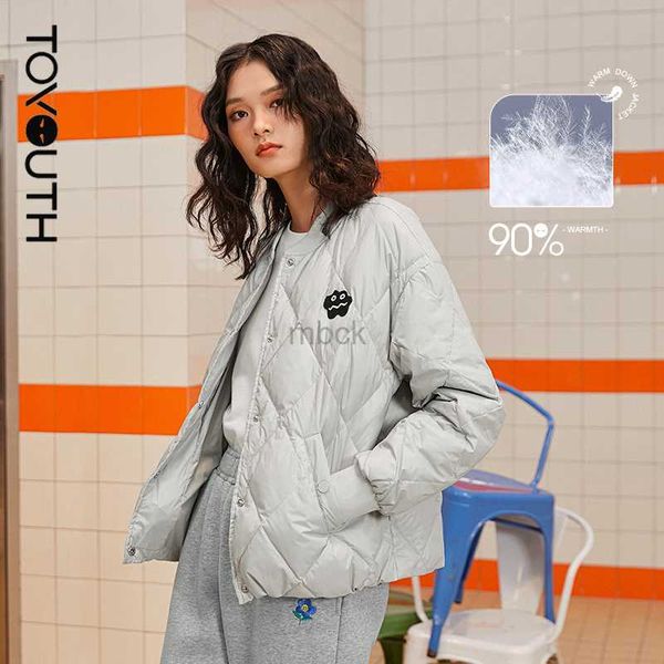 women's down parkas toyouth women down jacket winter thick baseball collar drawstring hem 90% white duck down warm chic casual short co, Black
women's down parkas toyouth women down jacket winter thick baseball collar drawstring hem 90% white duck down warm chic casual short co, Black