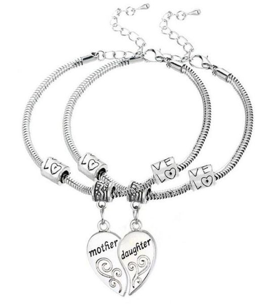 5setlot antique silver mother daughter love heart pendant charm bracelet bangle fashion jewelrys as holiday gift7786904, Golden;silver
5setlot antique silver mother daughter love heart pendant charm bracelet bangle fashion jewelrys as holiday gift7786904, Golden;silver