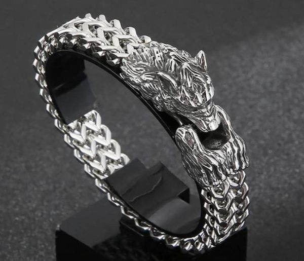 link chain fashion vintage punk viking wolf charm bracelet men039s stainless steel mesh rock biker jewelry preferred212j7512090, Black
link chain fashion vintage punk viking wolf charm bracelet men039s stainless steel mesh rock biker jewelry preferred212j7512090, Black