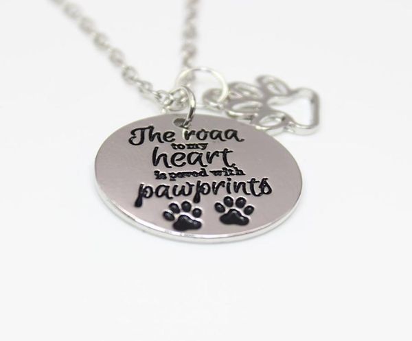 12pcs the road to my heart is paved with pawprints dog paw print charms pendant necklace for dog lover jewelry gift4115780, Silver
12pcs the road to my heart is paved with pawprints dog paw print charms pendant necklace for dog lover jewelry gift4115780, Silver