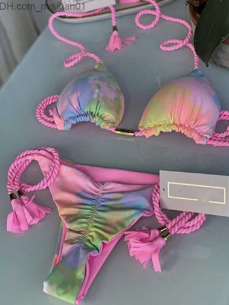 women's swimwear ruotongsept 2022 new gradient printing swimsuit brazilian dynamic rope women's swimsuit mini bikini set triangle, White;black
women's swimwear ruotongsept 2022 new gradient printing swimsuit brazilian dynamic rope women's swimsuit mini bikini set triangle, White;black