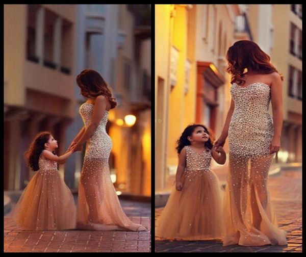 mother and daughter matching dresses mermaid tulle pearls prom dress elegant long formal evening dresses flower girls gowns9895524, Black
mother and daughter matching dresses mermaid tulle pearls prom dress elegant long formal evening dresses flower girls gowns9895524, Black