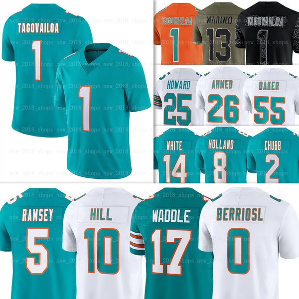 1 tua tagovailoa jaylen waddle miamis football jersey dolphines tyreek hil dan marino jalen ramsey braxton berrios salvon ahmed skylar thomp, Black;red
1 tua tagovailoa jaylen waddle miamis football jersey dolphines tyreek hil dan marino jalen ramsey braxton berrios salvon ahmed skylar thomp, Black;red