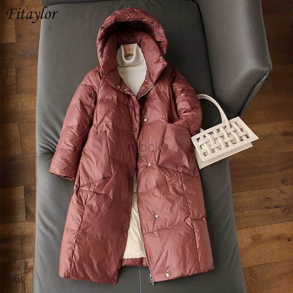 women's down parkas fitaylor new 2022 winter hooded down jacket women snow warm thick parkas 90% white duck down coat light outerwear h, Black
women's down parkas fitaylor new 2022 winter hooded down jacket women snow warm thick parkas 90% white duck down coat light outerwear h, Black