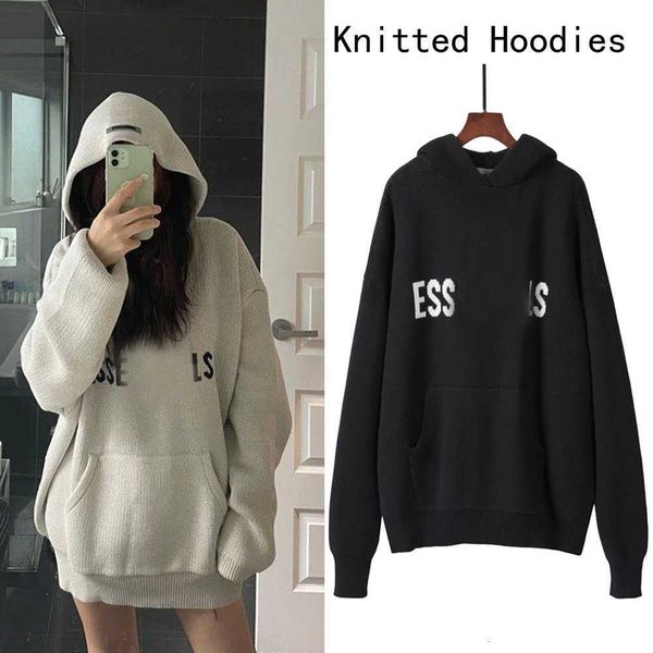 2023 mens women designer essentialhoodie sweater knits keep warm in autumn winter hooded sweatshirt loose letter essentail hoodies casual pu, Black
2023 mens women designer essentialhoodie sweater knits keep warm in autumn winter hooded sweatshirt loose letter essentail hoodies casual pu, Black
