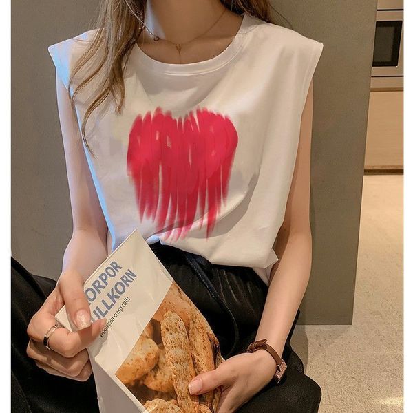 camisoles tanks casual printing loose sleeveless t shirt summer round neck solid plus size pullovers fashion simplicity women clothing 2307, Black;white
camisoles tanks casual printing loose sleeveless t shirt summer round neck solid plus size pullovers fashion simplicity women clothing 2307, Black;white