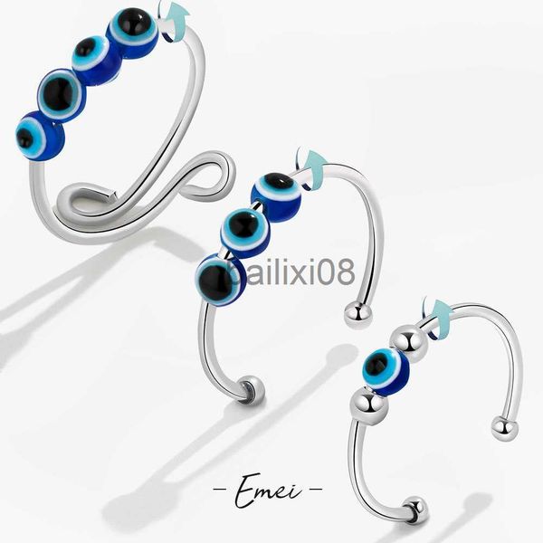 band rings evil eye anxiety ring fidget bague anti stress women spinner rings stainless steel bagues matching ringen jewelry girls anillos j, Silver
band rings evil eye anxiety ring fidget bague anti stress women spinner rings stainless steel bagues matching ringen jewelry girls anillos j, Silver
