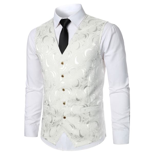 men' tank men suit vest coat roses pattern bright jacquard fabric party luxury design causal fashion slim fit 230719, White;black
men' tank men suit vest coat roses pattern bright jacquard fabric party luxury design causal fashion slim fit 230719, White;black
