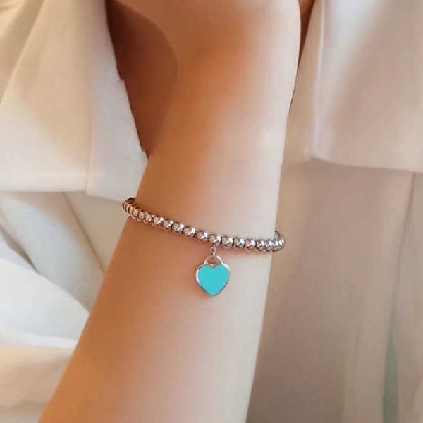 internet celebrity tiffay 925 sterling silver bracelet female ins small design round bead heart red enamel buddha blue, Black
internet celebrity tiffay 925 sterling silver bracelet female ins small design round bead heart red enamel buddha blue, Black