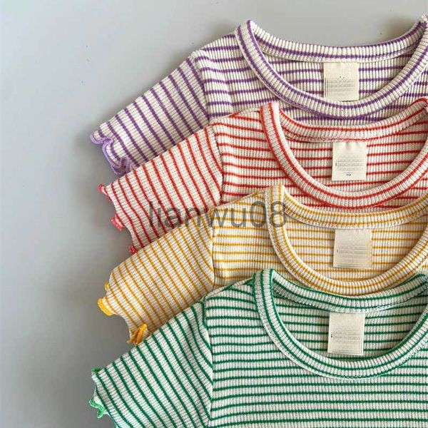t-shirts girl clothes pippi brand 2023 new summer baby boys tshirt striped print cotton janpanese toddler kids ruffle sleeve tees x0719, Blue
t-shirts girl clothes pippi brand 2023 new summer baby boys tshirt striped print cotton janpanese toddler kids ruffle sleeve tees x0719, Blue