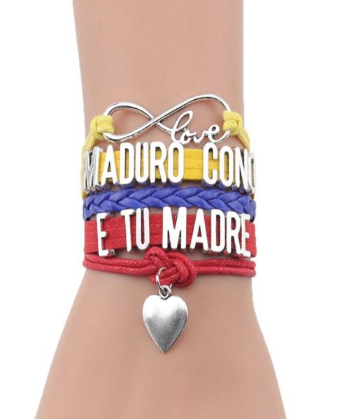 anklets infinity love venezuela bracelet maduro cono e tu madre charm leather wrap handmade bracelets bangles for women men jewe9491561, Red;blue
anklets infinity love venezuela bracelet maduro cono e tu madre charm leather wrap handmade bracelets bangles for women men jewe9491561, Red;blue