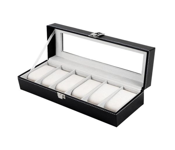 6 grid pu leather watch storage box rectangle wristwatch holder jewelry display case for gifts ll175121399, Black;blue
6 grid pu leather watch storage box rectangle wristwatch holder jewelry display case for gifts ll175121399, Black;blue