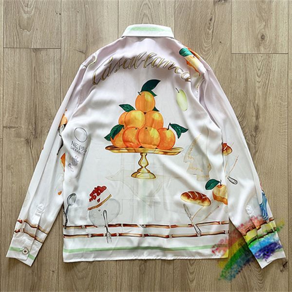 mens casual shirts long sleeved orange casablanca shirt 1 highquality hawaiian beach silk 230718, White;black
mens casual shirts long sleeved orange casablanca shirt 1 highquality hawaiian beach silk 230718, White;black