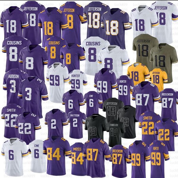 18 justin jefferson addison football jersey stitched mattison adam thielen harrison smith 8 kirk cousins 99 danielle hunter randy moss 6 lew, Black;red
18 justin jefferson addison football jersey stitched mattison adam thielen harrison smith 8 kirk cousins 99 danielle hunter randy moss 6 lew, Black;red