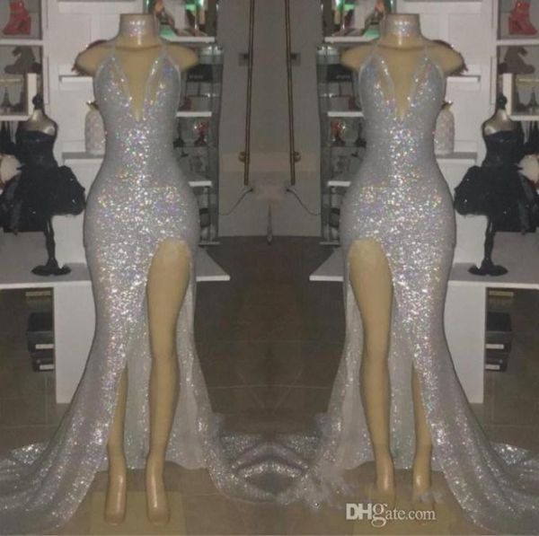 silver vneck sleeveless mermaid long prom dresses halter backless plus size split formal party evening gowns bc06333645213, Black
silver vneck sleeveless mermaid long prom dresses halter backless plus size split formal party evening gowns bc06333645213, Black