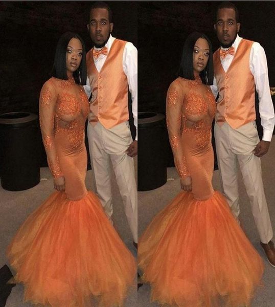 african dust orange 2019 mermaid prom dresses long sleeves lace applique beading tull illusion high neck formal evening dress part5366361, Black
african dust orange 2019 mermaid prom dresses long sleeves lace applique beading tull illusion high neck formal evening dress part5366361, Black