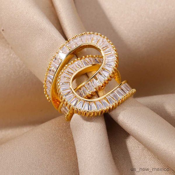 band rings new design zircon rings for women girls cubic zirconia stainless steel ring 2023 trend luxury wedding jewelry r230719, Silver
band rings new design zircon rings for women girls cubic zirconia stainless steel ring 2023 trend luxury wedding jewelry r230719, Silver