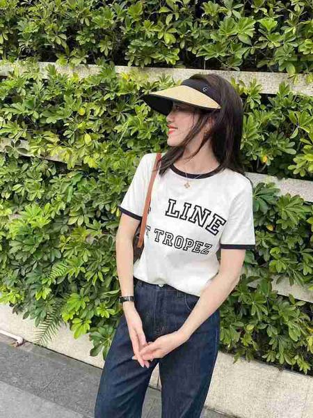 women's t-shirt designer 2023 summer new print letter contrast panel round neck short sleeve casual t-shirt pure cotton ins e73j, White
women's t-shirt designer 2023 summer new print letter contrast panel round neck short sleeve casual t-shirt pure cotton ins e73j, White