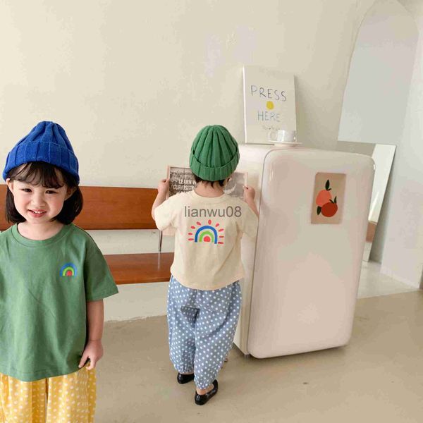 t-shirts summer 2022 boys and girls rainbow print short sleeve t shirt cute kids cotton loose casual x0719, Blue
t-shirts summer 2022 boys and girls rainbow print short sleeve t shirt cute kids cotton loose casual x0719, Blue