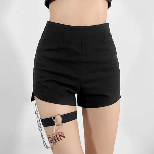 women's shorts rimocy high waist women skinny shorts 2023 summer chain black goth short pants woman harajuku y2k bandage shorts ladies, White;black
women's shorts rimocy high waist women skinny shorts 2023 summer chain black goth short pants woman harajuku y2k bandage shorts ladies, White;black