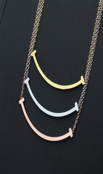 new arrive fashion classic lady 316l titanium steel smile lettering 18k plated gold necklaces with double t letter pendant 3 color2555911, Silver
new arrive fashion classic lady 316l titanium steel smile lettering 18k plated gold necklaces with double t letter pendant 3 color2555911, Silver