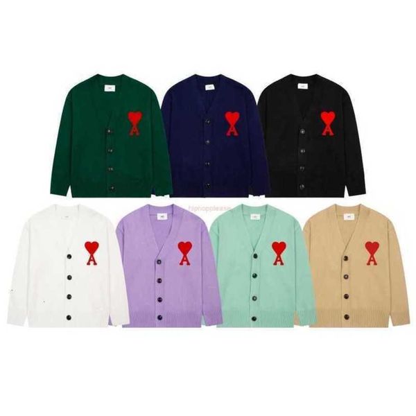 ami designer fashion clothing sweaters love sweater cardigan red embroidery a casual couple loose men's women's high-end brand jac, White;black
ami designer fashion clothing sweaters love sweater cardigan red embroidery a casual couple loose men's women's high-end brand jac, White;black