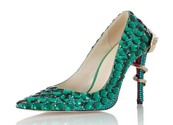 customized green crystal wedding party shoes 4 inches high heel pointed toe bride shoes sneak decoration banquet prom pumps7627992, Black
customized green crystal wedding party shoes 4 inches high heel pointed toe bride shoes sneak decoration banquet prom pumps7627992, Black