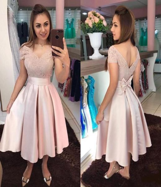 2021 rose gold homecoming dresses tea length lace v neck back short sleeves satin custom made bow formal prom party ball gown5801645, Blue;pink
2021 rose gold homecoming dresses tea length lace v neck back short sleeves satin custom made bow formal prom party ball gown5801645, Blue;pink