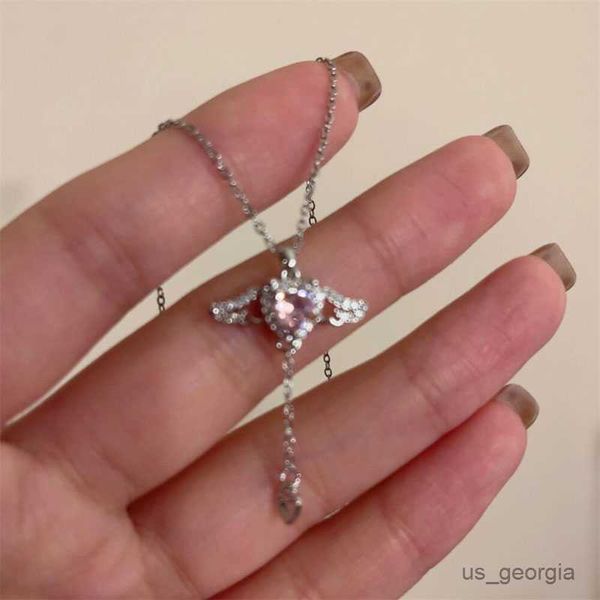 pendant necklaces 2023 crystal angel wings heart pendant necklaces ladies girl simple pink white zircon love elegant necklace women jewelry, Silver
pendant necklaces 2023 crystal angel wings heart pendant necklaces ladies girl simple pink white zircon love elegant necklace women jewelry, Silver