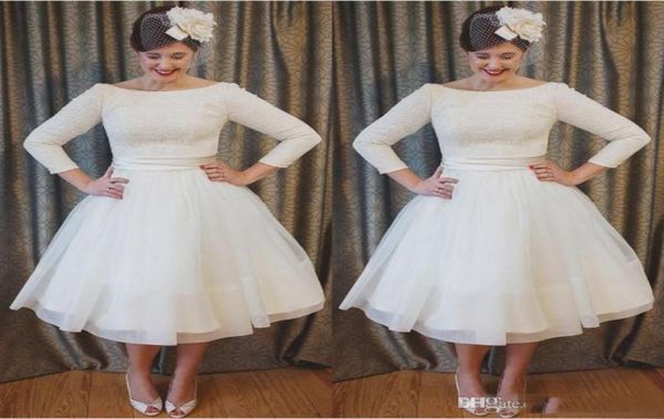 vintage short wedding dresses with scoop neckline aline 34 long sleeve tea length lace bridal gowns vestidos de noiva1692746, White
vintage short wedding dresses with scoop neckline aline 34 long sleeve tea length lace bridal gowns vestidos de noiva1692746, White