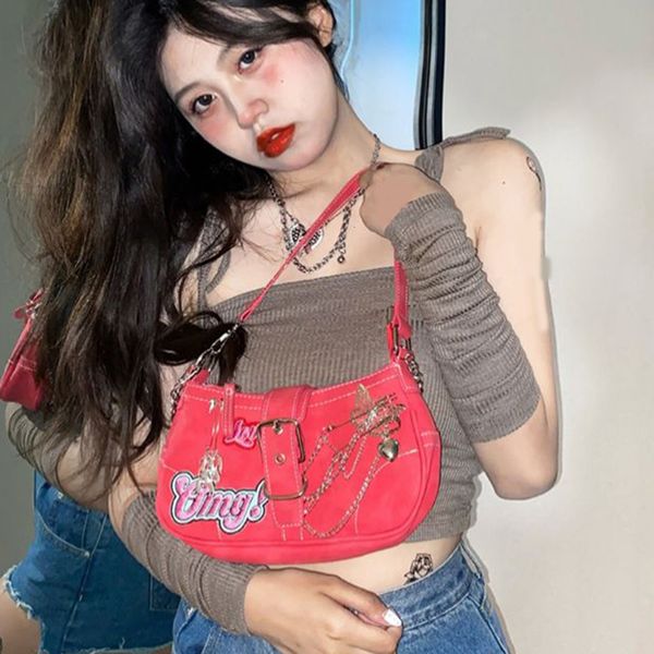 evening bags fashion y2k sweet cool shoulder bag women's chain cross handbag summer leisure handbag women's armrest bag 230718
evening bags fashion y2k sweet cool shoulder bag women's chain cross handbag summer leisure handbag women's armrest bag 230718