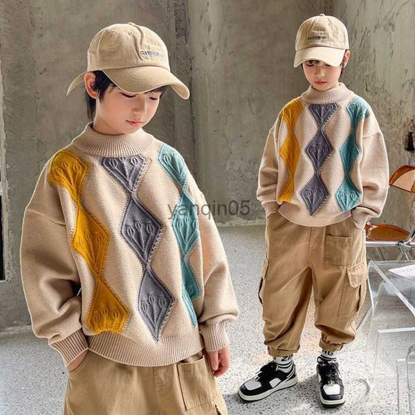 pullover boys' sweater winter new pullover thickened autumn winter middle and large children's western-style knitwear christmas sw, Blue
pullover boys' sweater winter new pullover thickened autumn winter middle and large children's western-style knitwear christmas sw, Blue