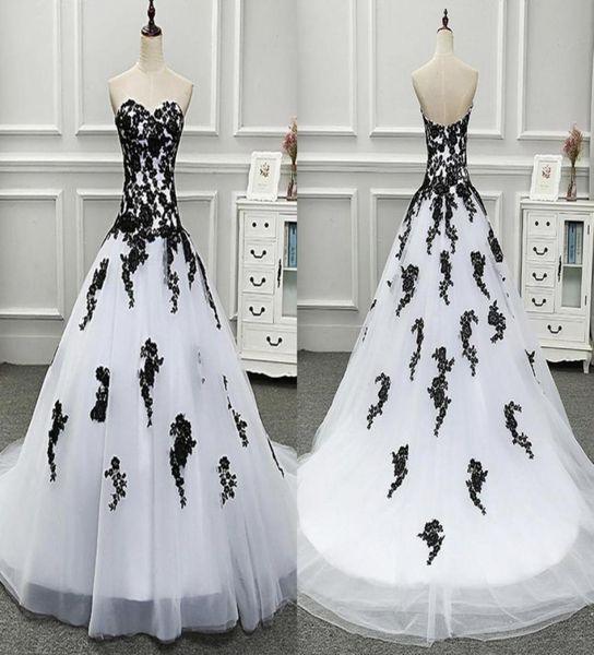 amazing black and white princess wedding dresses bridal gowns sweetheart real po applique lace backless reception dress6300161
amazing black and white princess wedding dresses bridal gowns sweetheart real po applique lace backless reception dress6300161