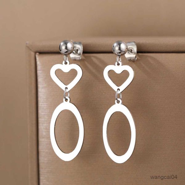 charm stainless steel earrings trend fine heart oval geometric bell pendant temperament earrings for women jewelry wedding gifts r230719, Golden
charm stainless steel earrings trend fine heart oval geometric bell pendant temperament earrings for women jewelry wedding gifts r230719, Golden